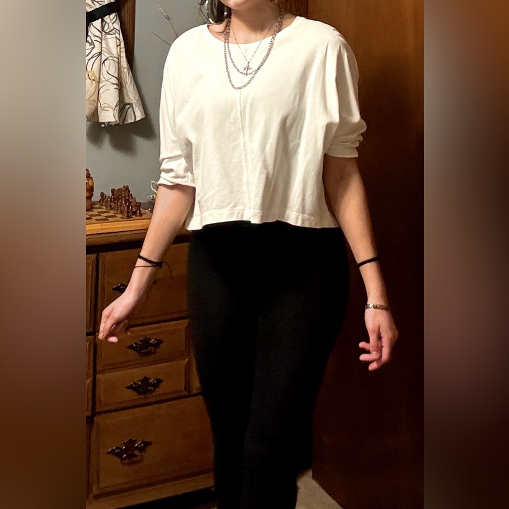 Mid Length White Top